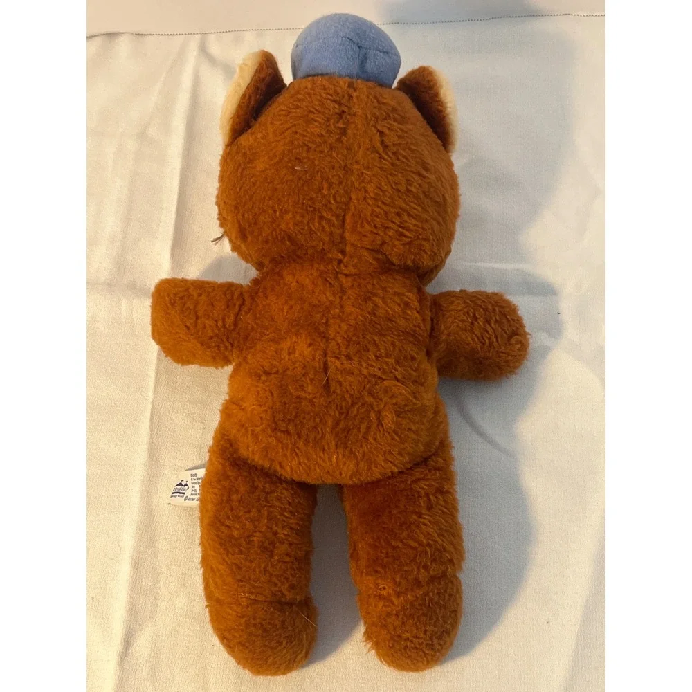 Packy Bear Plush Toy‎ Animal Fair Tender Sender Inc Blue Hat Tie Embroidered YS